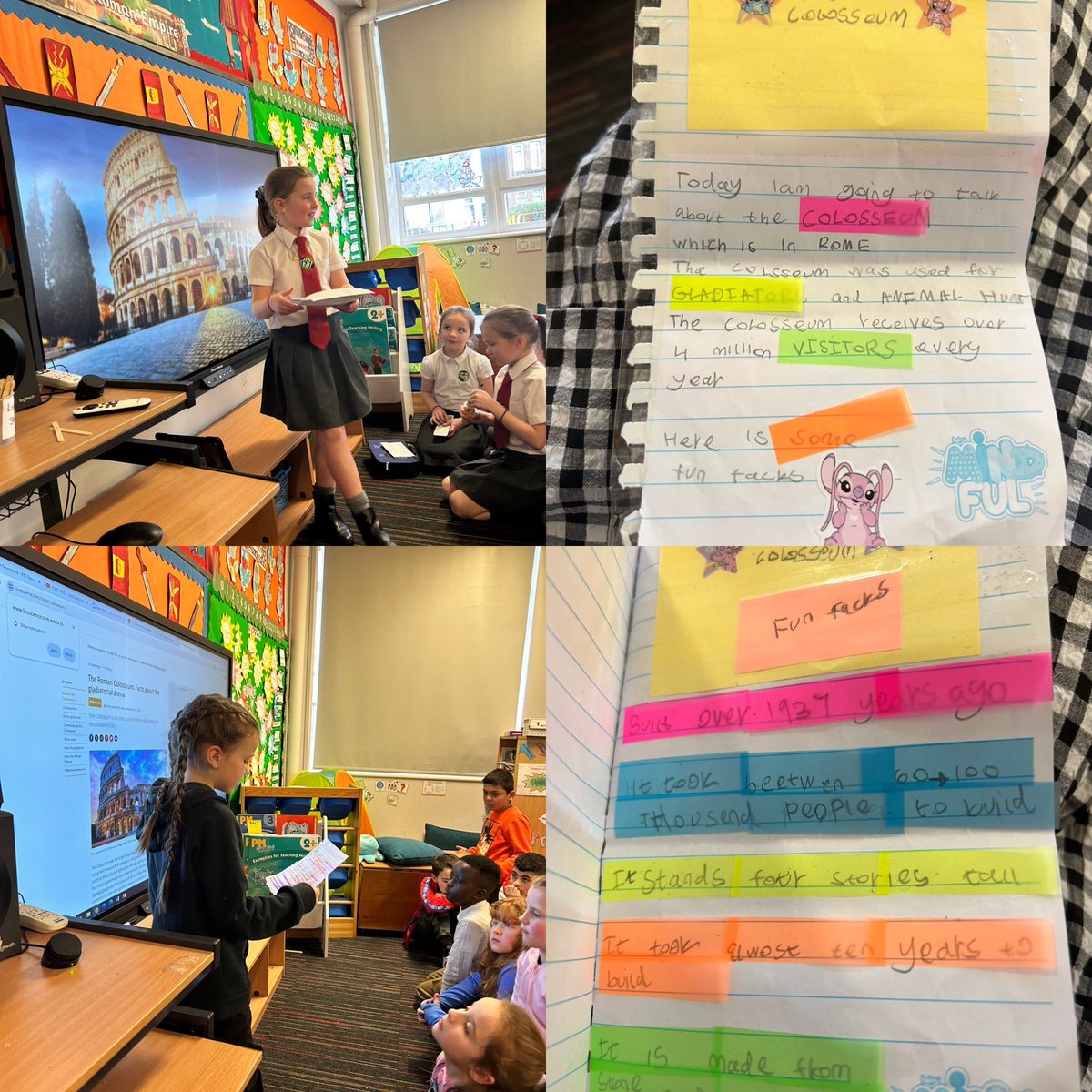 As part of a homework task, p4a were asked to research a famous building in Rome. By using their own planning and organising skills, they took it above and beyond by creating their very own presentations and talks to showcase to the class🗣️ forever impressed 👏🏼 <a href="/CorpusChristi_K/">Corpus Christi PS</a>