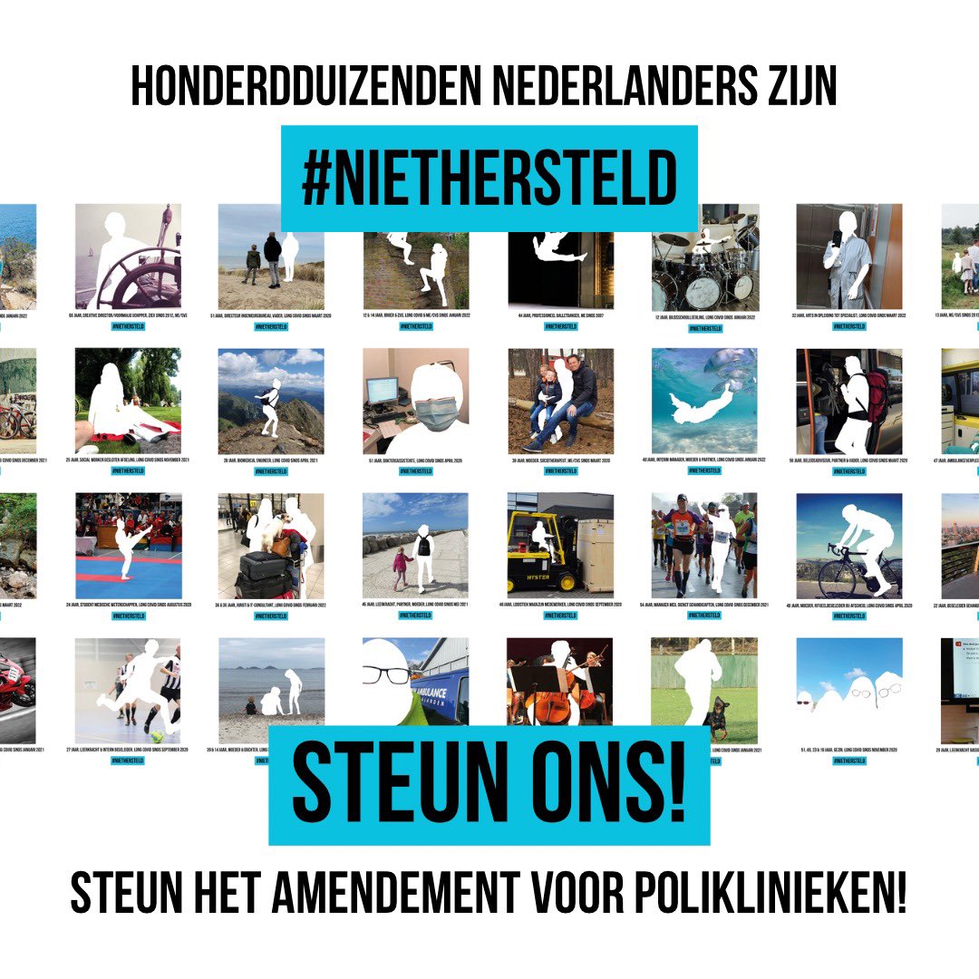 LongCovidNL's tweet photo. Stem voor post-COVID-poliklinieken❗️

Al meer dan 97.000 ondertekeningen. Op naar 100.000!

Teken jij ook? https://t.co/PFlS4LZaGz

Maak #PoliKliniekenNU trending! 

#LongCovid #PAIS https://t.co/mqtgbClUSc