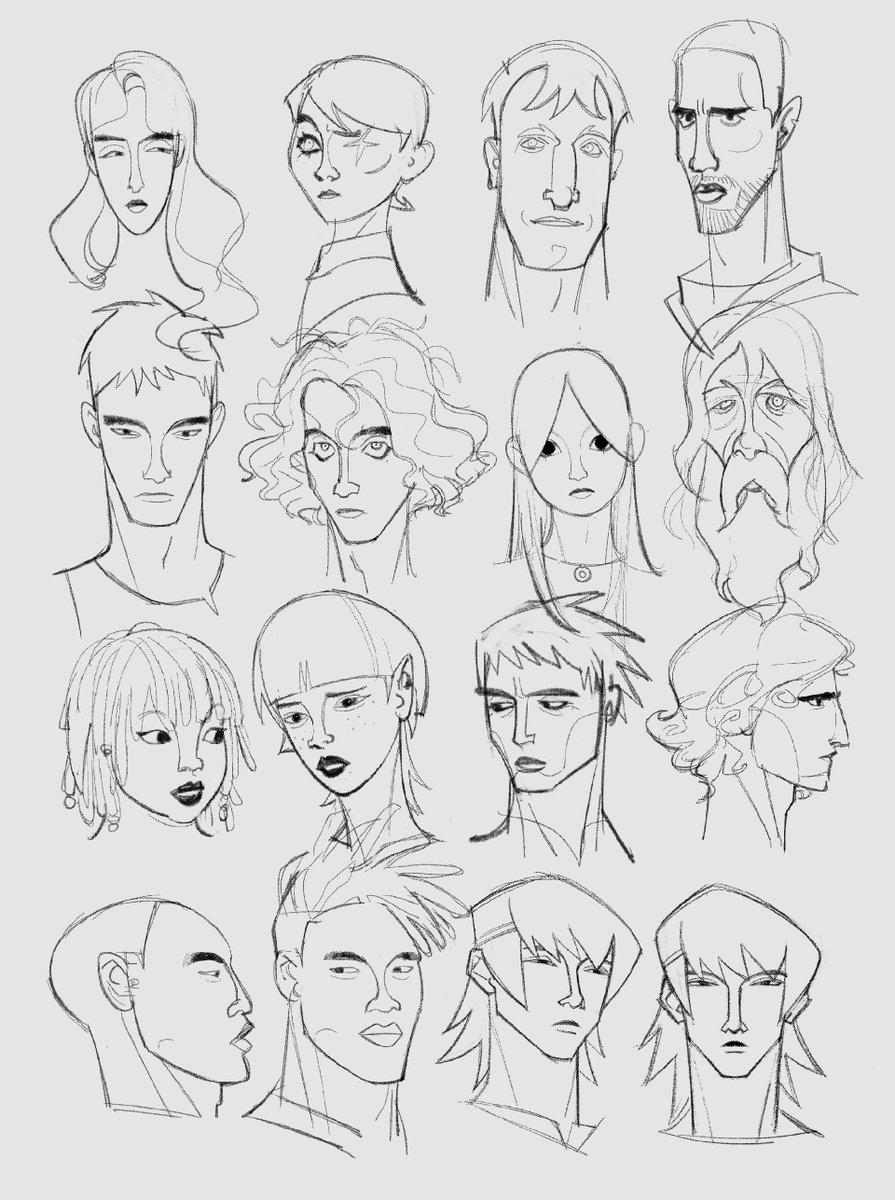 some face shape and style experiments from 2023 