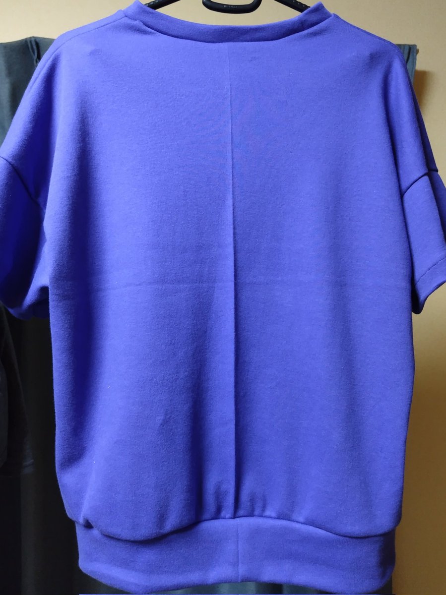 ビビットなTシャツできた
裾いらんかったな
次は無しで作ろ
で、ビビットって何？

#洋裁クラブ