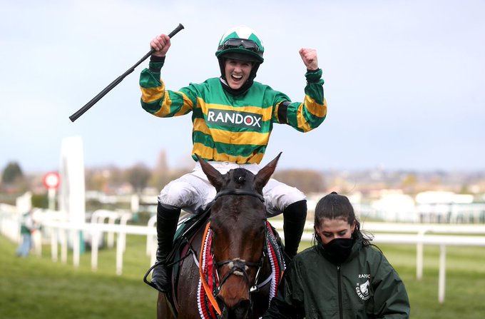 TWEnclosure's tweet photo. Favourite female jockey?! 🤔

❤️ for Rachael Blackmore
🔁 for Bryony Frost https://t.co/M0bXpuX8DN