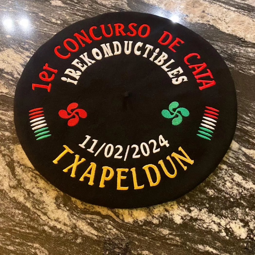 Ganadores del 1er concurso de cata de IRekonductibles Nerea Goñi y Juan Mari Humada,  dura tiña con dignos contrincantes, grandes Catadores