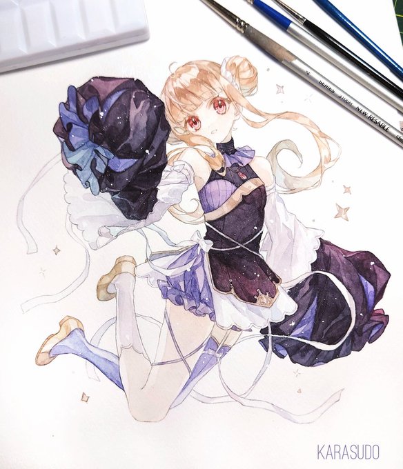 #透明水彩 