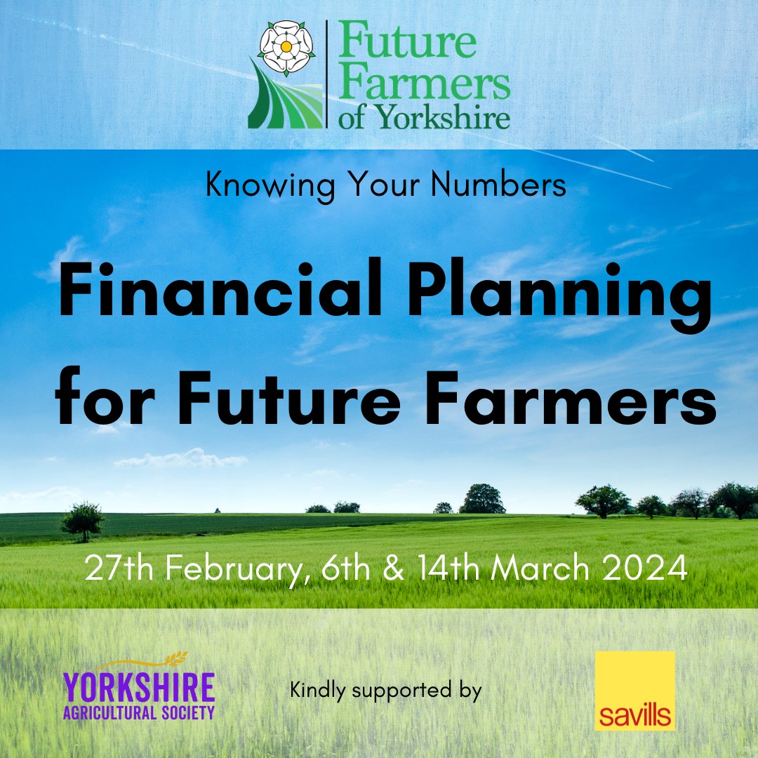 Could there be a more important time to get to grips with your farm finances? This is your chance, at a heavily discounted rate courtesy of Future Farmers of Yorkshire. Full details and book via ▶️ yas.co.uk/ffy-farm-finan…