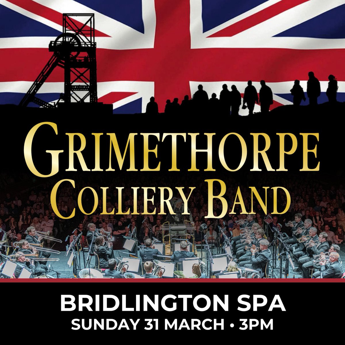 🎟️ BRIDLINGTON SPA | CONCERT Grimethorpe Colliery Band are pleased to make a return to Bridlington Spa Theatre on Sunday 31st March. 📆 Sunday 31st March 🕑 3:00 PM 📍 Bridlington Spa Theatre 🙌 Let us know if you’re coming! ℹ️ Tickets: bridspa.com/whats-on/event…