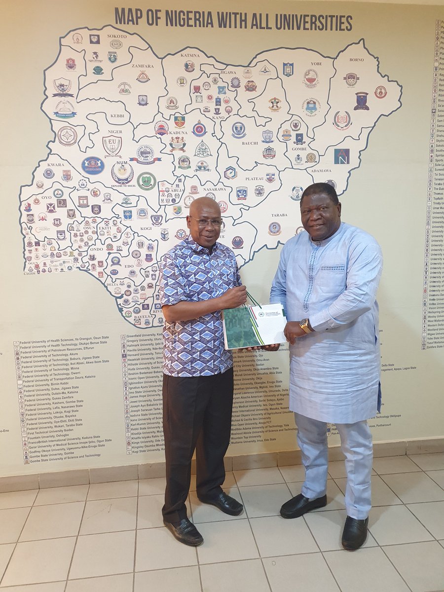 Wrapping up a fruitful visit in preparation for our upcoming #WACREN2024 Conference, @BoubakarBarry met with Prof. Yakubu Ochefu, the @CVCNU Executive Secretary, in his #Abuja office, the registered address of WACREN in #Nigeria. #ConferencePrep #collaboration