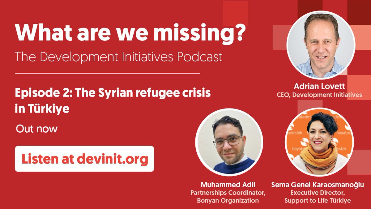 devinitorg's tweet photo. #Syrian refugees in #Türkiye faced real challenges even before devastating earthquakes struck the region a year ago. 

In EP2 of our new podcast, @adrianlovett asks two local experts: What are we missing about Syria's #refugee crisis?  https://t.co/ZR8IeQXT2J https://t.co/cF2LyMHoIJ