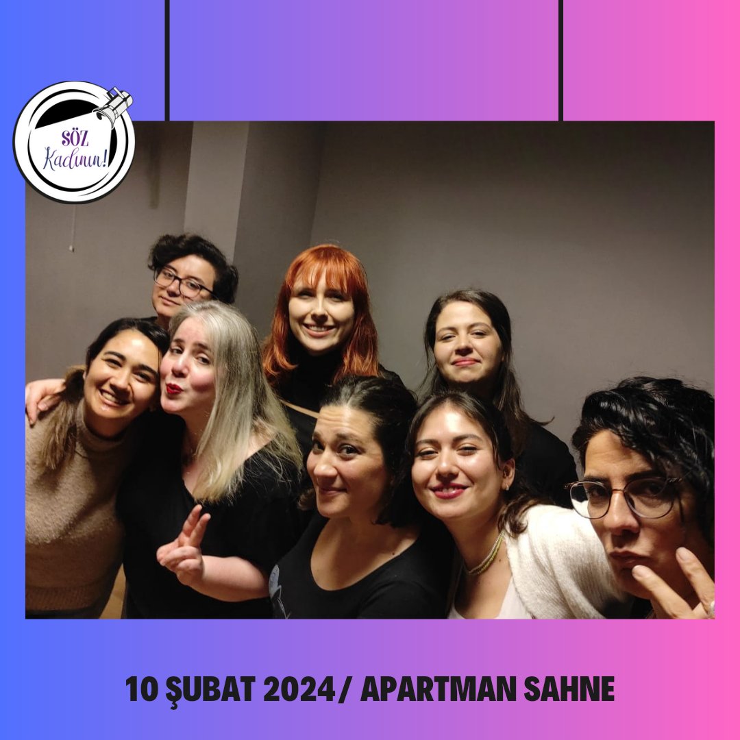 Keyifli bir oyunu daha geride bıraktık🥁 🤩 
Oyunumuza eşlik eden tüm seyircilerimize ve bizlere ev sahipliği yapan @apartmansahne 'ye çok teşekkür ederiz. 💜

🎭 Bir sonraki oyunda görüşmek üzere!💃

#SozKadinin #SözKadının #apartmansahne #Tiyatro #DoğaçlamaTiyatro #Komedi