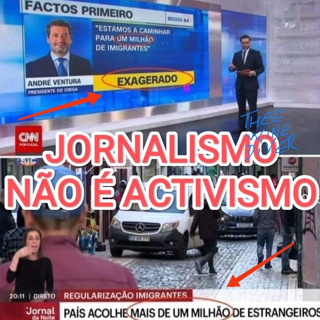 thee_wine_diver's tweet photo. Jornalismo não é activismo. Tenham vergonha https://t.co/5QdAs55bG5