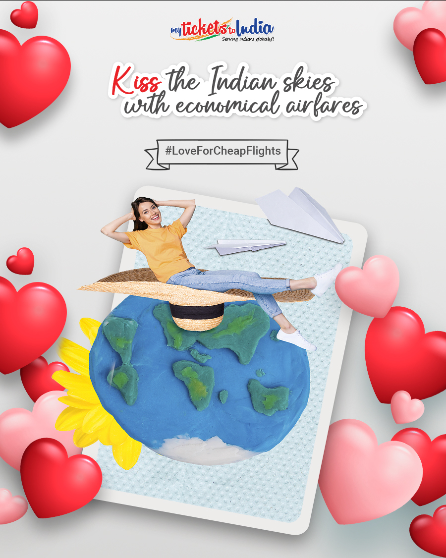 Admit your tenderness to lead the way as you hop #flights, realising the #wanderlust for #India without emptying your pockets. #LoveForCheapFlights
.
.
#australianindians #indiansinaustralia #indianinaustralia #airfaresale #budgetflights #indianaussie #valentineweek #love #kiss