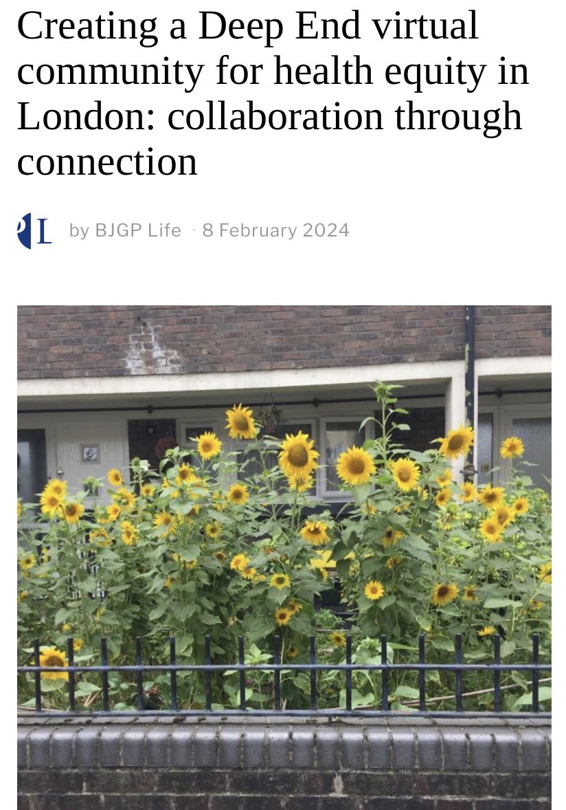 Ask not what we do but what are we part of? We are part of co-creating fairer systems and healthier places with love and courage for our wonderful world. And like these sunflowers we are flourishing in tight spaces. #healthierhealthcare bit.ly/3umjaIN