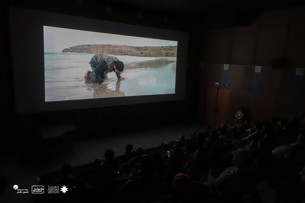 LibyaFilm's tweet photo. On Feb 10, "Cine Rights" event was held in Tunis, showcasing short films from #Libya and #Tunisia, highlighting #humanrights issues and a panel discussion followed.

This project was implemented by @LibyaFilm and Shashat Association with the support of @ActforHope. https://t.co/dvr126oRhv