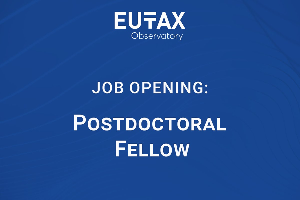 📢 Job alert! We are recruiting for a postdoctoral fellow to join our new research project! 📚 PhD required 💼 24-month contract 💰 Competitive salary 📍 Paris Apply here: taxobservatory.eu/job-opening-po…