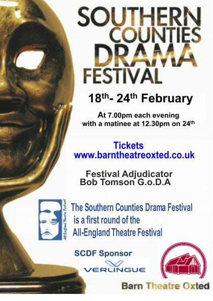 We are gearing up for a great Southern Counties Drama Festival next week when 19 adult and junior groups perform one-act plays and compete to go on to the next round. Do come and support them. 19/02 – 24/02 scdfatbarn@btinternet.com 01959561811 barntheatreoxted.co.uk/scdf.html #BarnOxted