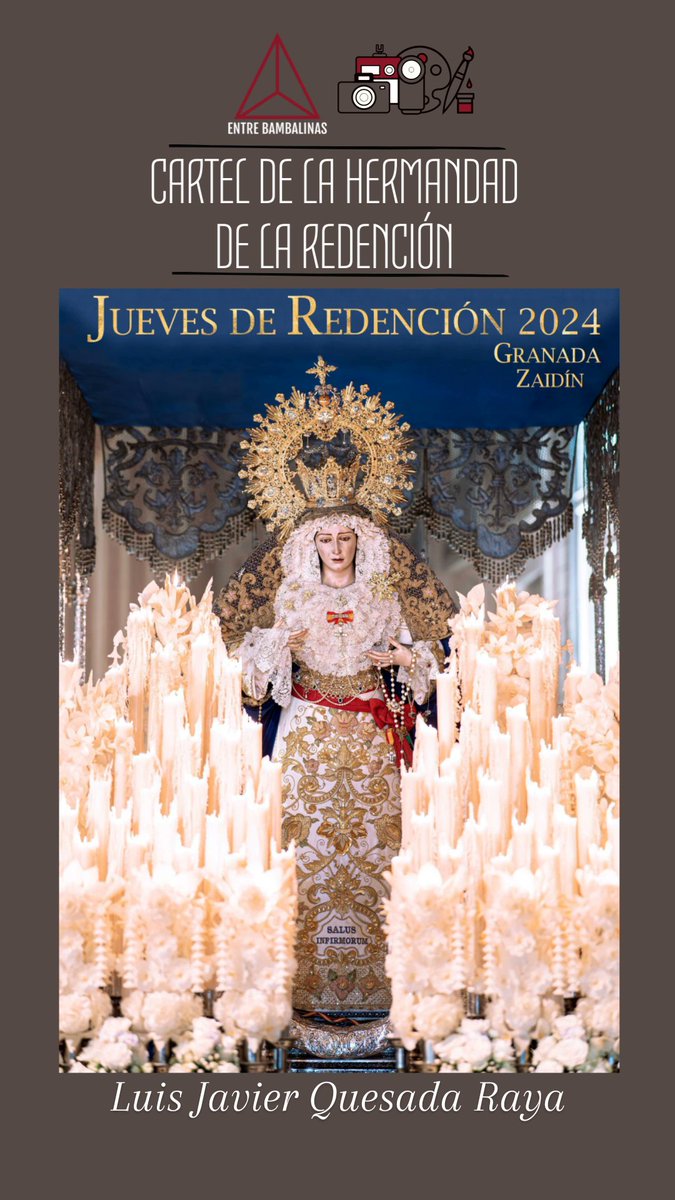 _EBambalinas's tweet photo. 𝗖𝗔𝗥𝗧𝗘𝗟𝗘𝗦 𝗚𝗥𝗔𝗡𝗔𝗗𝗔 𝟮𝟬𝟮𝟰

1️⃣ Cartel de la Hermandad de la @RedencionySalud. Fotografía de Luis Javier Quesada Raya.

2️⃣ Cartel de la Hermandad de la @SentenciaGR. Obra de @valverdefoto.

#Carteles24_EB #SSantaGr24 #RyS_EB #SyM_EB https://t.co/TliCwRVVph