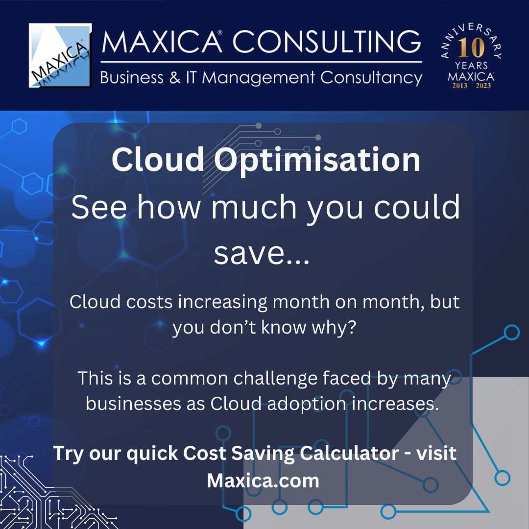 MaxicaConsult's tweet photo. Cloud optimisation helps reduce waste and avoid overspending by identifying unused resources and neglected tools. 

Use our online calculator to see how much your business could potentially save...

https://t.co/cBGQXcGz5t https://t.co/LZqWeX8J37