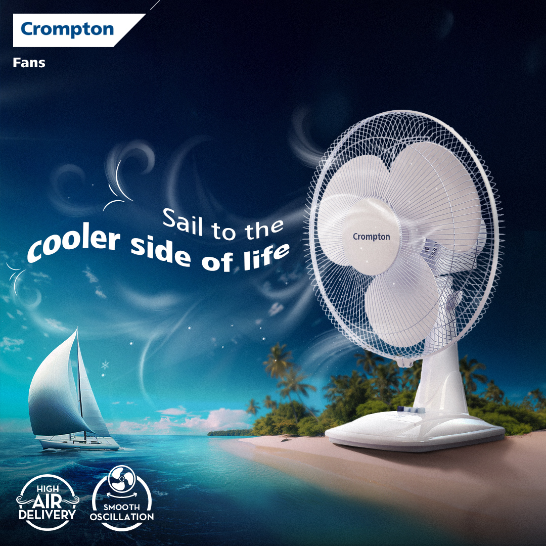 With Crompton fans, every breeze feels like a sail away to new horizons.🌬🏔

#Crompton #CromptonIndia #LimitlessAdventures #AdventureTime #Fans #CromptonFan #ColdBreeze #HomeEssentials