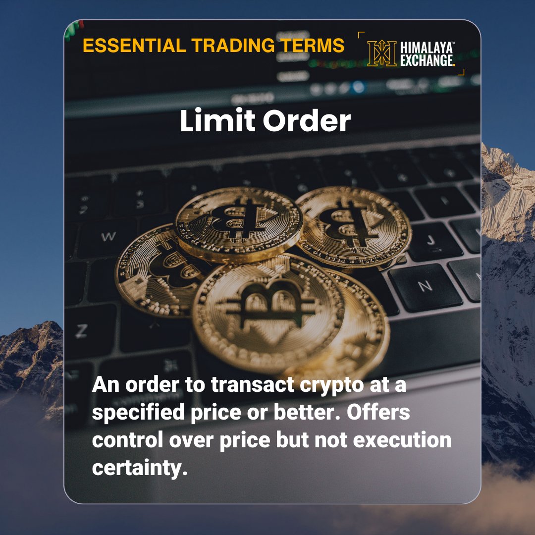 Limit Orders: Mastering precision in trading by setting targeted entry or  exit points. Explore how this strategic tool empowers traders with control  and strategy. 🎯📉 #LimitOrder #TradingPrecision #himalayaexchange