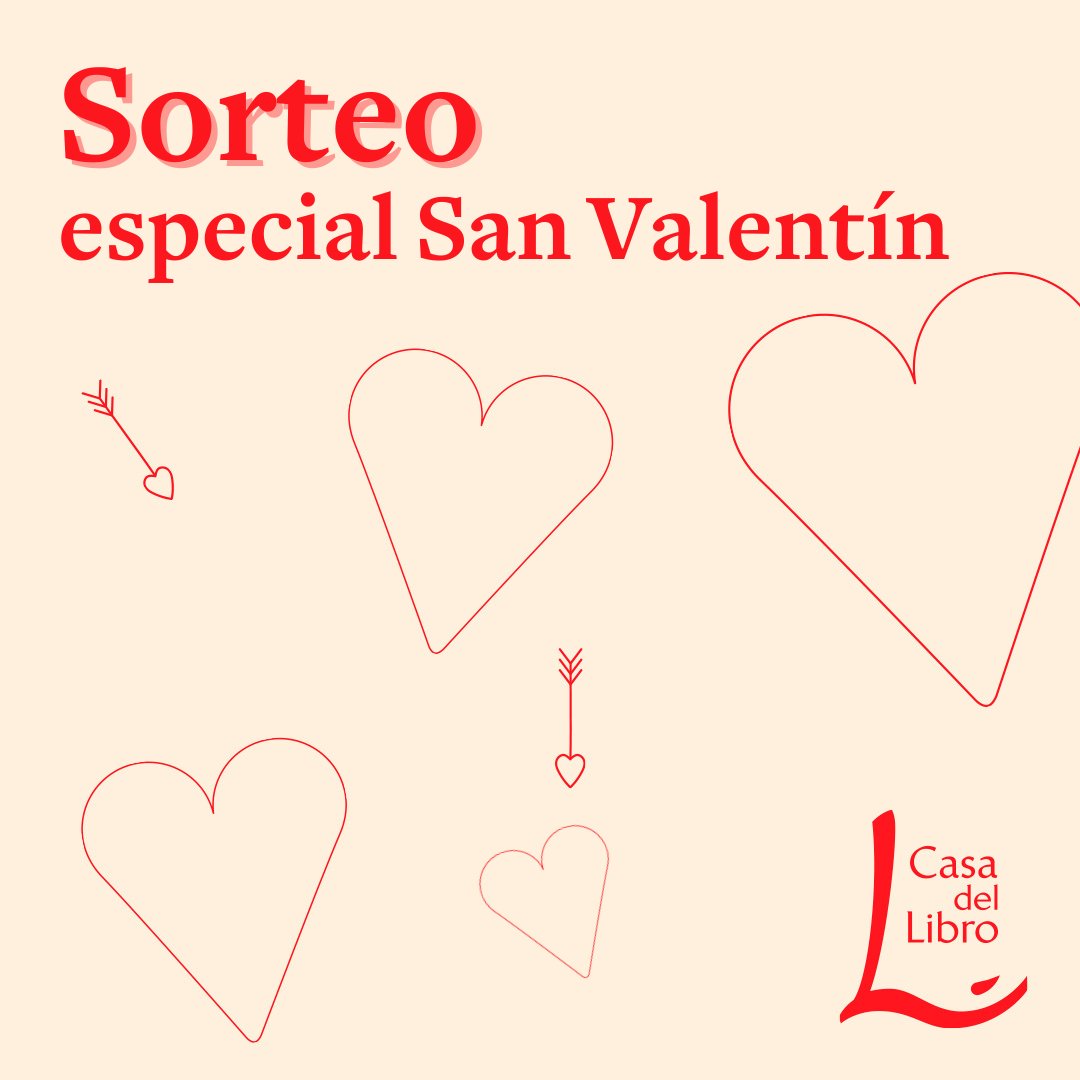 casadellibro's tweet image. 💘¡SORTEO SAN VALENTÍN!👼 
📚Gana un lote sorpresa de libros para todas las edades.

✔️Síguenos
🔄Repostea este post
👉Válido para España
📅 Ganador 20/02, con Easypromos, en este post

⚠️¡Sorteo Multicanal!⚠️ Participa también desde Instagram y Facebook para más oportunidades.