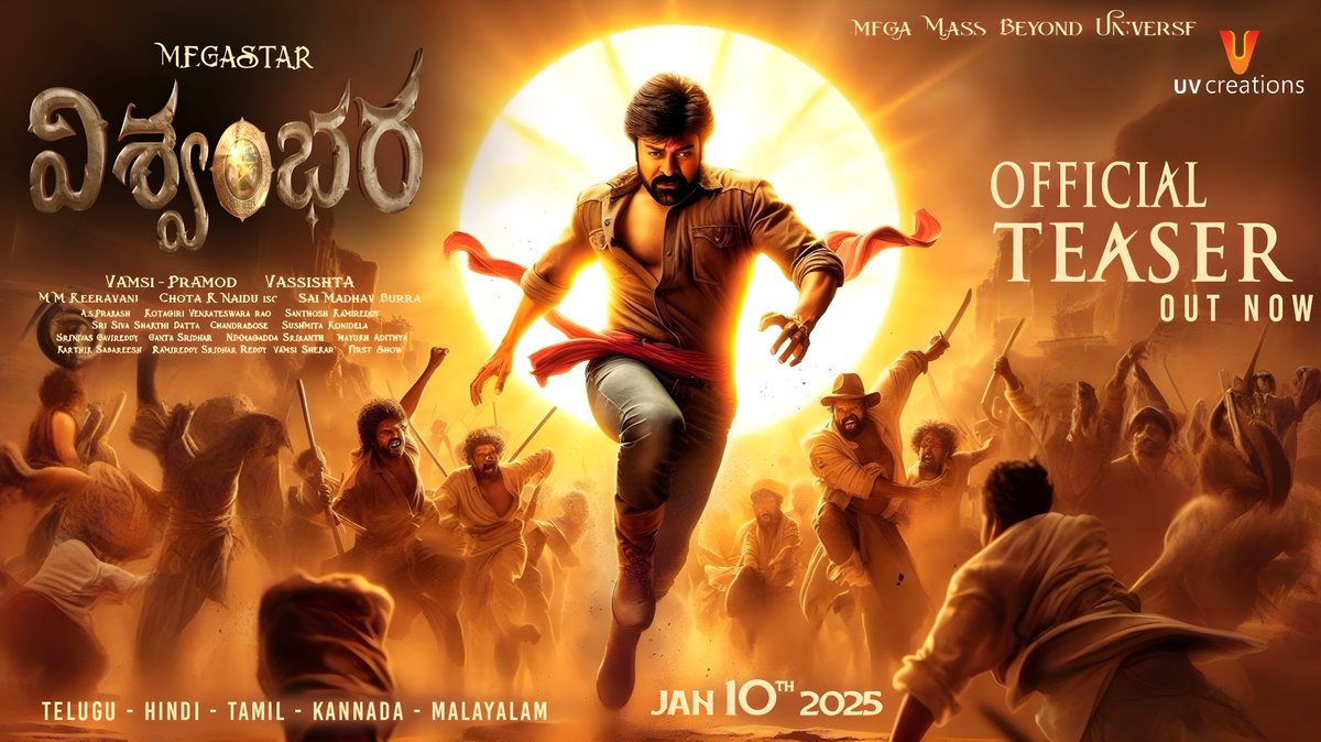 satya (@satya9110) on Twitter photo A LEGEND RISES 🔮🔥
MEGASTAR <a href="/KChiruTweets/">Chiranjeevi Konidela</a> #Vishwambhara ❤🔥First Look Teaser
🎦 youtu.be/6m8jSbauY4M?si…
In cinemas 10th Jan 2025 🌠
<a href="/chiranjeeviarmy/">CHIRANJEEVI_army</a>
<a href="/DirVassishta/">Vassishta</a> <a href="/mmkeeravaani/">mmkeeravaani</a> <a href="/UV_Creations/">UV Creations</a> #ViswambharaFirstLookTeaser
👉 youtu.be/6m8jSbauY4M?si…
#Vishwambhara
#Ramcharan A LEGEND RISES 🔮🔥
MEGASTAR <a href="/KChiruTweets/">Chiranjeevi Konidela</a> #Vishwambhara ❤🔥First Look Teaser
🎦 youtu.be/6m8jSbauY4M?si…
In cinemas 10th Jan 2025 🌠
<a href="/chiranjeeviarmy/">CHIRANJEEVI_army</a>
<a href="/DirVassishta/">Vassishta</a> <a href="/mmkeeravaani/">mmkeeravaani</a> <a href="/UV_Creations/">UV Creations</a> #ViswambharaFirstLookTeaser
👉 youtu.be/6m8jSbauY4M?si…
#Vishwambhara
#Ramcharan
