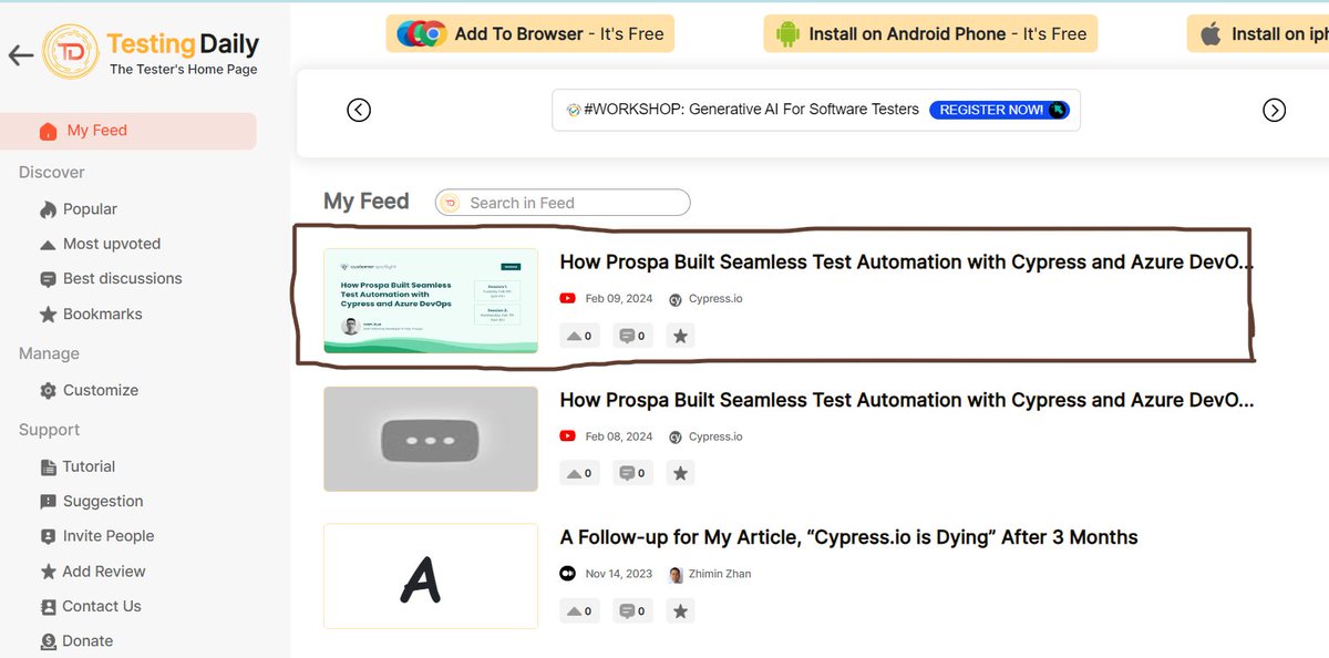 SH_TestingDaily's tweet image. Watch the New Youtube Video from @Cypress_io at #Testingdaily
youtube.com/watch?v=xl8hK6…

#cypress #testingtool #testingdaily