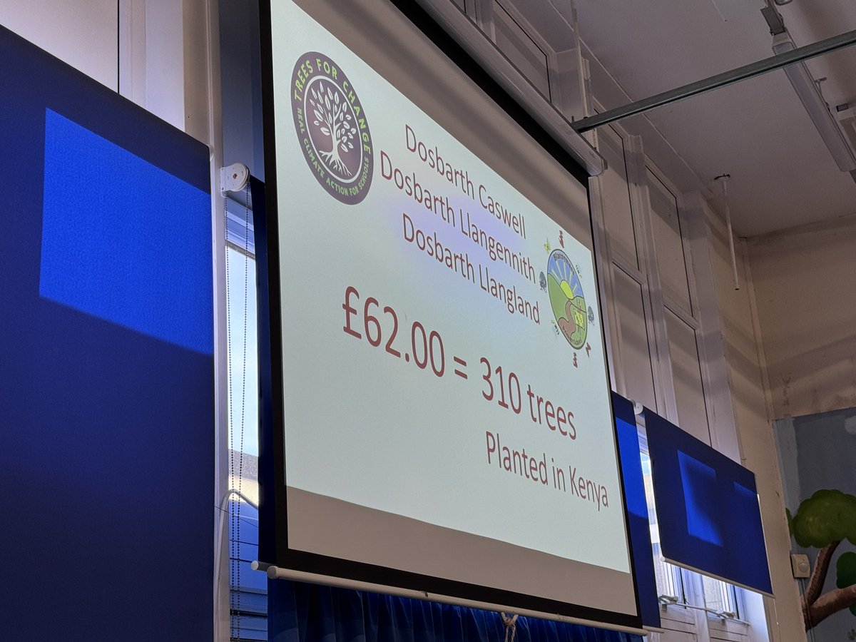 Children from yr 5/6 at Blaenymaes Primary, Swansea, used enterprise to raise £62 to fund 310 trees in Kenya. Brilliant work! #ClimateCrisis #ClimateAction #ClimateEmergency