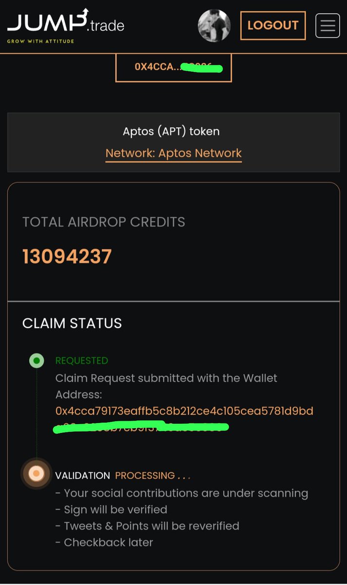 TheDreamer50's tweet photo. Hey Guys Connect Your #Petra Wallet for #Apt Token's Claim, If You were participated in #JTAIRDROP, which was held from 2feb to 8th feb.
#Jumptrade @Jumptradenft @M00N_320 @mehro1014 @humashah https://t.co/BwU7x5LmIy