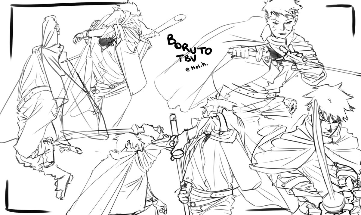 Not_H_'s tweet image. Boruto warm up doodle!
#BorutoTwoBlueVortex #boruto