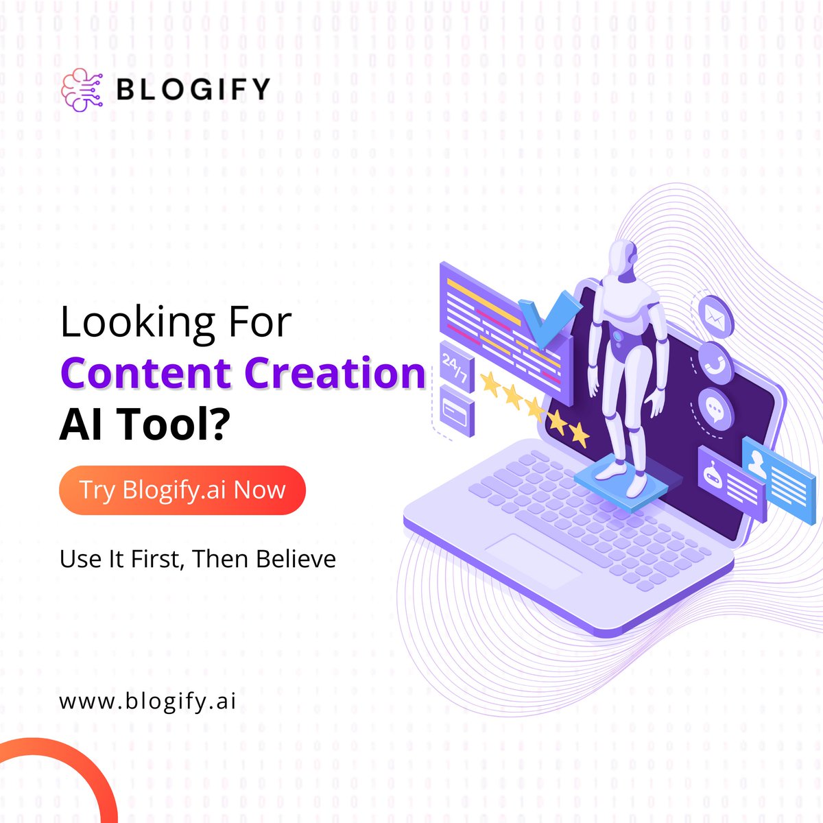 blogify_ai's tweet photo. Seeking a top-notch content creation AI tool?
Look no further than https://t.co/x7h3rFMBfw. Dive in now and witness the magic firsthand. Trust us, you won't be disappointed
.
Try Now - https://t.co/s79hZmq2pn
.
#blogifyai #audiotoblog #CopywritingMagic #podcasttoblog https://t.co/JMlcby1QQb