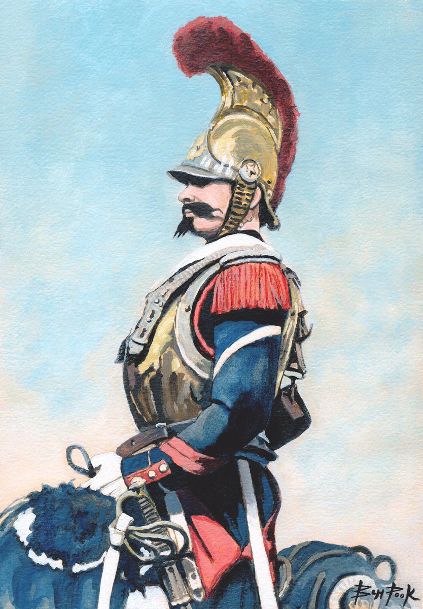 BPookArt's tweet photo. Here’s my painting of a Carabinier de la Garde impériale of the Second French Empire. The main figure was based on a museum display. https://t.co/zlDsNnylgk