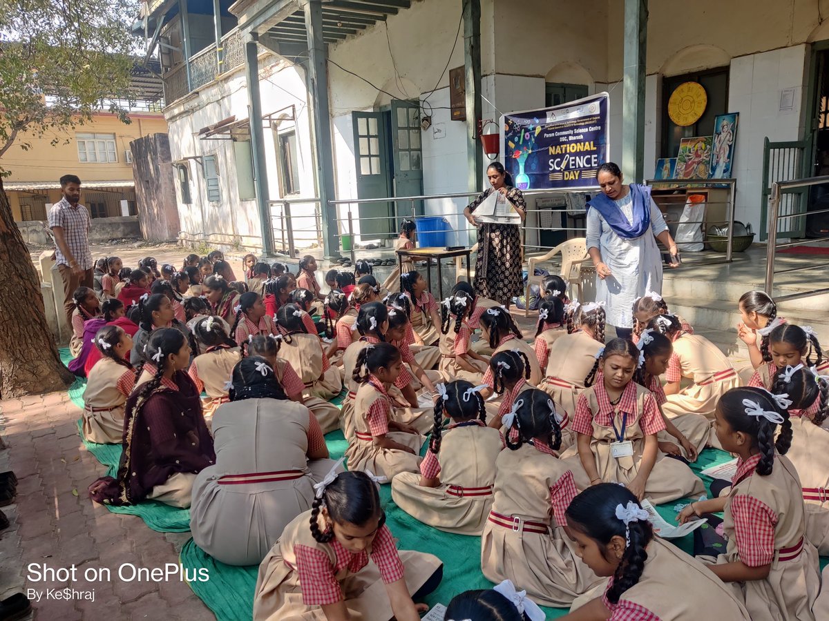 paramcscbharuch's tweet photo. #NSD2024 @Nagar Prathmik Kanya Shala no.3, Ankleshwar Ta.Ankleshwar Di.Bharuch #creativelearningworkshop #superstitionremovalprogramme #origamiworkshop Let's bring a spark to our young minds.
S&T for #ViksitBharat" #NCSTC @IndiaDST @CMOGuj @dstGujarat @InfoGujcost @monakhandhar https://t.co/cB29gGDond