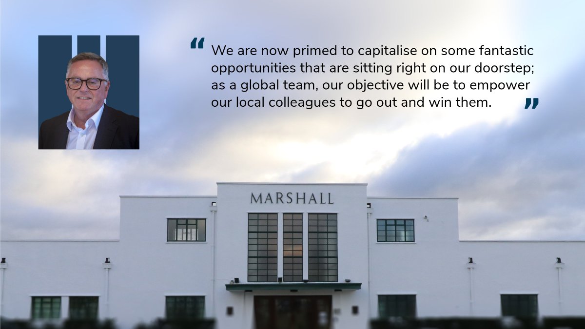 Marshall has appointed Bob Baxter to the newly created role of Chief Growth Officer to lead global strategy, business development and sales.

Bob joins us during a period of rapid global expansion, bringing extensive aerospace and defence experience.

marshallgroup.co.uk/news-stories/m…