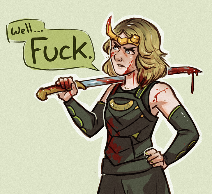 CritterOfHabit's tweet photo. I hope Sylvie has a cameo in Deadpool3 so she can say fuck https://t.co/zw0dsRR5Zr
