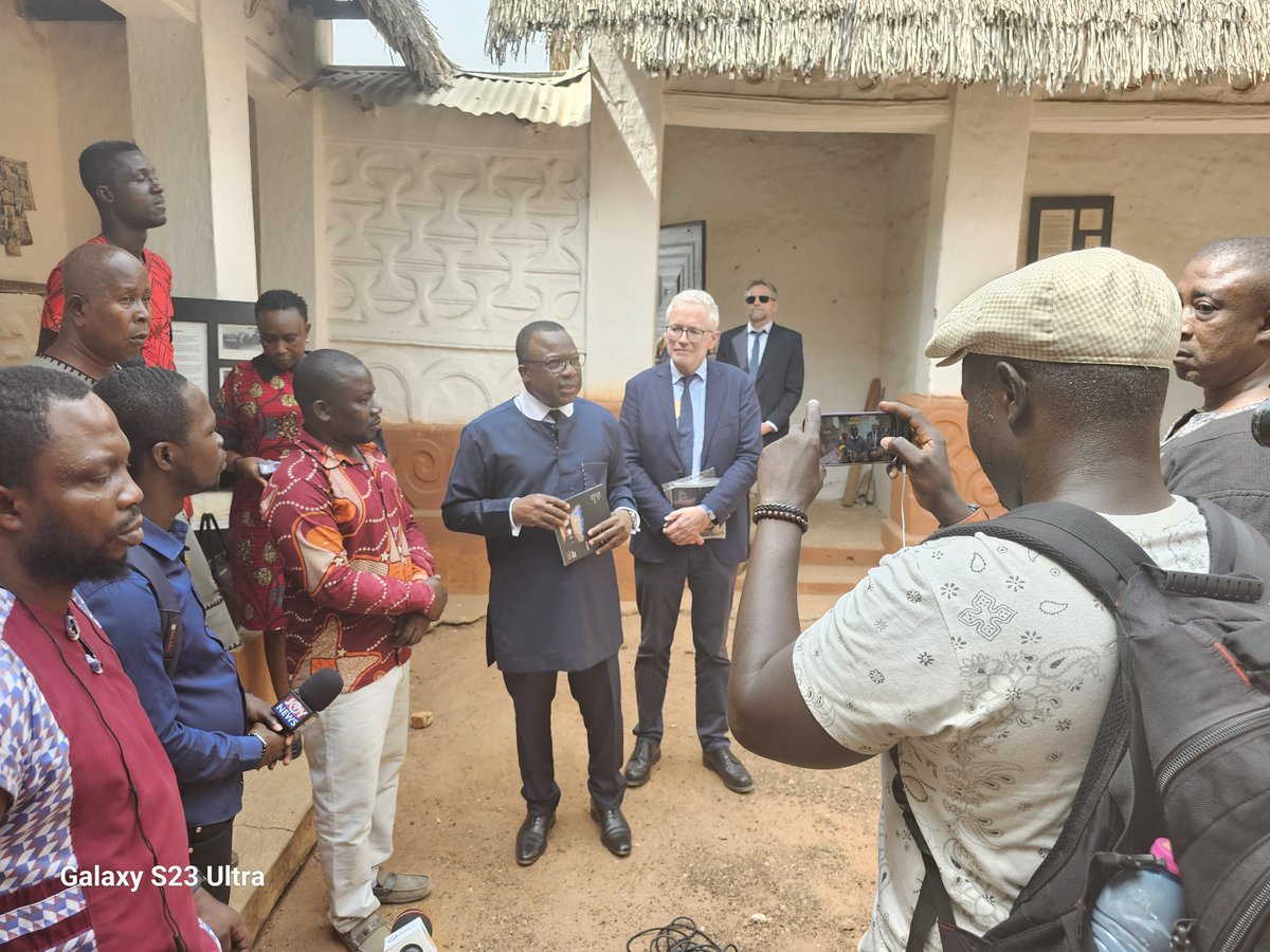 French Ambassador visits Asante Traditional Buildings.