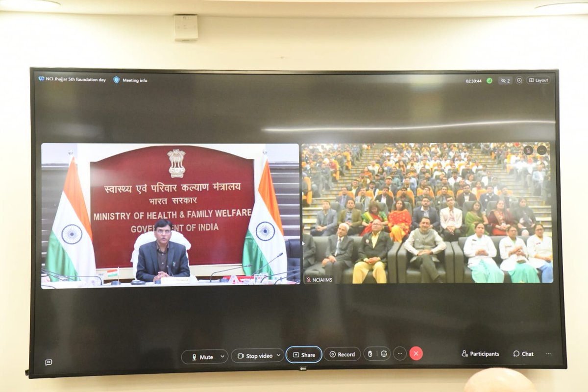 Ministry of Health (@mohfw_india) on Twitter photo #HealthForAll
Union Health Minister Dr <a href="/mansukhmandviya/">Dr Mansukh Mandaviya</a> delivers keynote address at 5th Foundation Day of National Cancer Institute, AIIMS Jhajjar
Collaboration Agreement signed between <a href="/LivUni/">University of Liverpool</a> and <a href="/aiims_newdelhi/">AIIMS, New Delhi 🇮🇳</a> for “AIIMS Liverpool Collaborative Centre for Translational #HealthForAll
Union Health Minister Dr <a href="/mansukhmandviya/">Dr Mansukh Mandaviya</a> delivers keynote address at 5th Foundation Day of National Cancer Institute, AIIMS Jhajjar
Collaboration Agreement signed between <a href="/LivUni/">University of Liverpool</a> and <a href="/aiims_newdelhi/">AIIMS, New Delhi 🇮🇳</a> for “AIIMS Liverpool Collaborative Centre for Translational