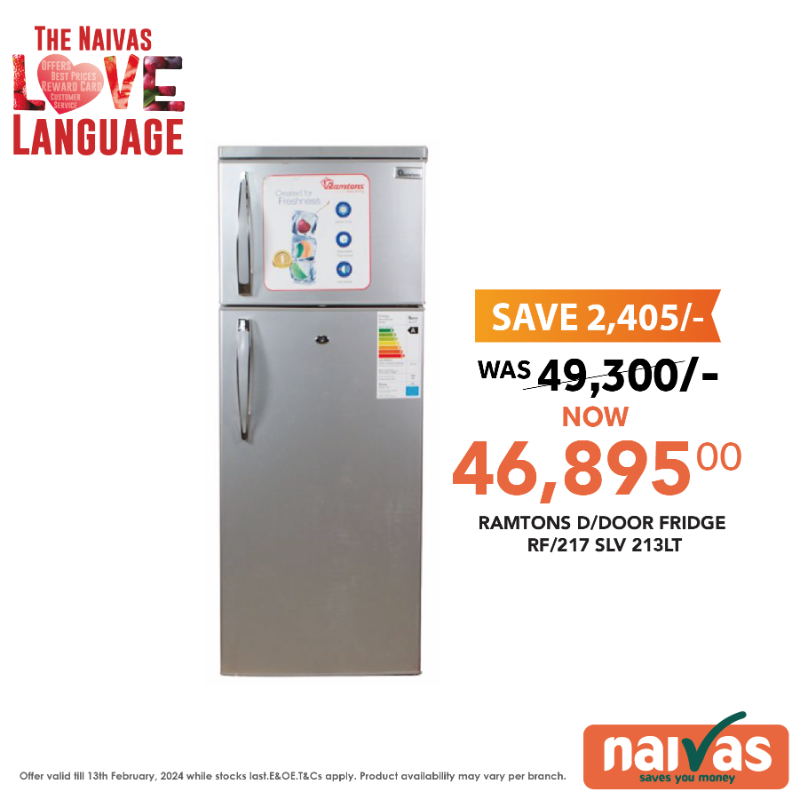 naivas_kenya's tweet photo. Love is in the air &amp; in the 🧊fridge! Upgrade your kitchen this Valentine's with a sleek new 🧊fridge – the heart of your home! Visit your nearest Naivas store today to enjoy this &amp; more deals.

#TheNaivasLoveLanguage ✓ | *Offers valid countrywide until 13/2/2024
