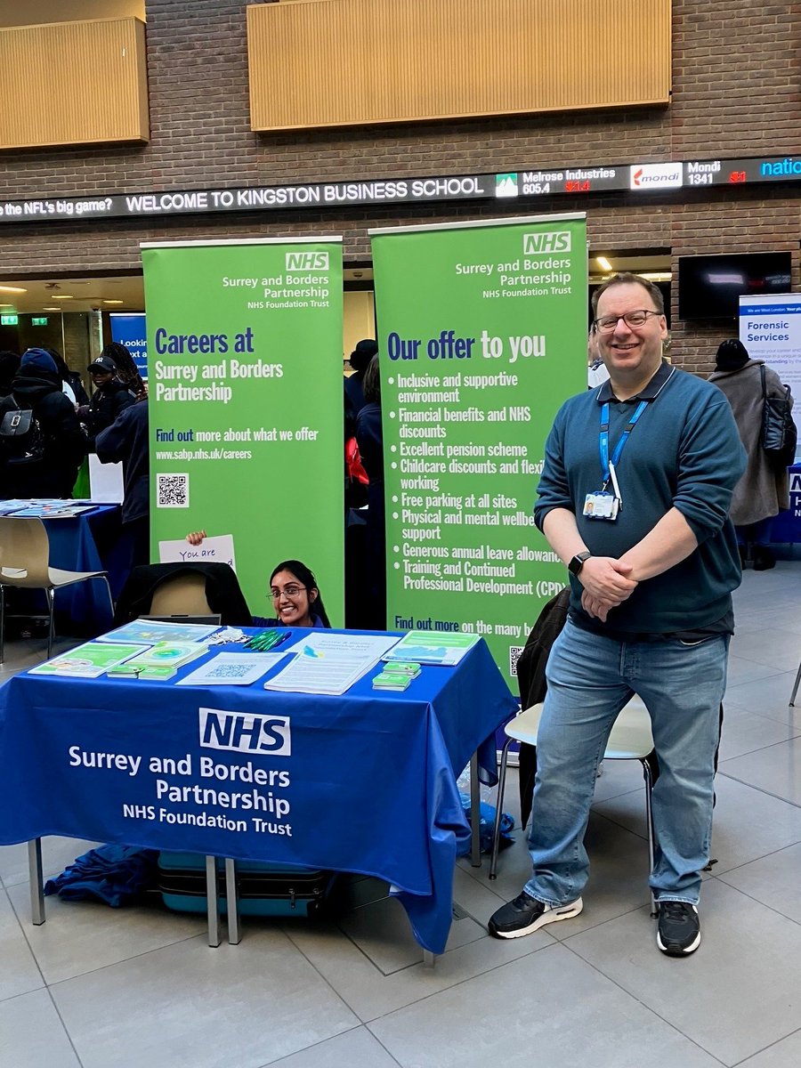 🔷Our Clinical Education Team are at the Kingston University student careers fair today! Come and find them to talk about careers at @sabpNHS and our quality marked preceptorship offer!🔷