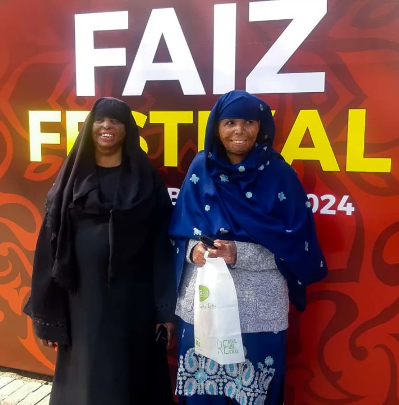 Embracing hope at Faiz Festival as our brave survivor share their story of rehabilitation by DSF. #FaizFestival #DSF #RehabilitationJourney #BraveSurvivor #InspiringStories