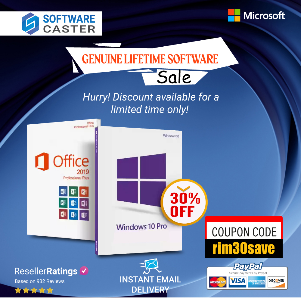 jack_liam90633's tweet image. 🎉Get ready for unbeatable savings!🎉Enhance your digital experience with Microsoft Windows 10 Pro and Office Pro Plus 2019 from Software Caster Company! Enjoy a genuine lifetime software purchase with 30% off using code &quot;RIM30SAVE&quot; at checkout. 💻✨
#Office2019 #windows10pro