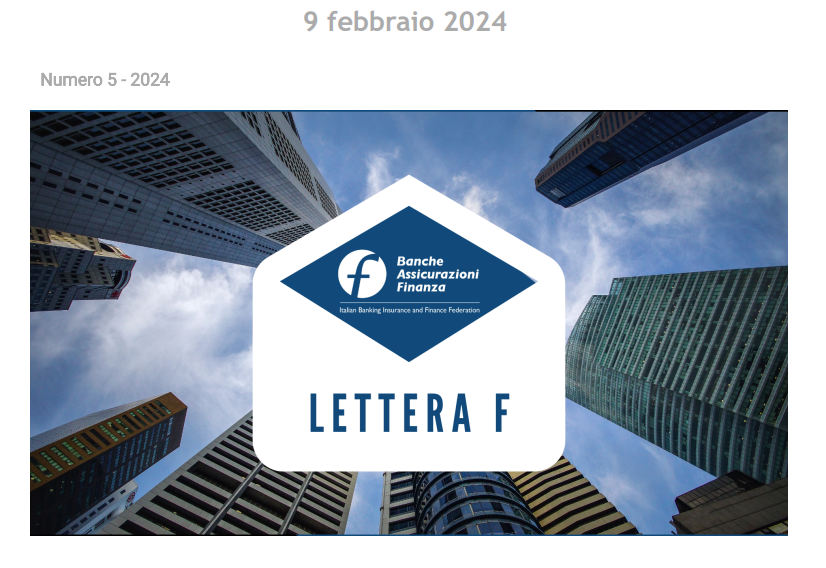 Lettera f  5 - 2024
Dialogo FeBAF Italia-Germania: strategie per legislatura UE
BEI: 7 miliardi in Italia per sostenibilità e sicurezza energetica 
2 mesi al Salone del Risparmio
StD: The Belgian Presidency of the UE, 14 Feb2024 h11:30 presso FeBAF, Roma
febaf.it/wp-content/upl…