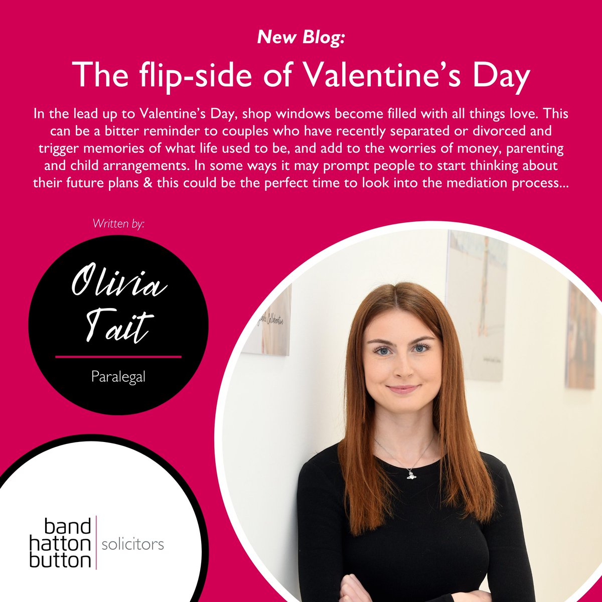 In the run up to Valentine's Day, those going through divorce or separation may be reminded of how life used to be, which may add to the worries about arrangements that need to be made. Could mediation help?

Check out our latest blog by Olivia Tait:

bandhattonbutton.com/news/the-flip-…