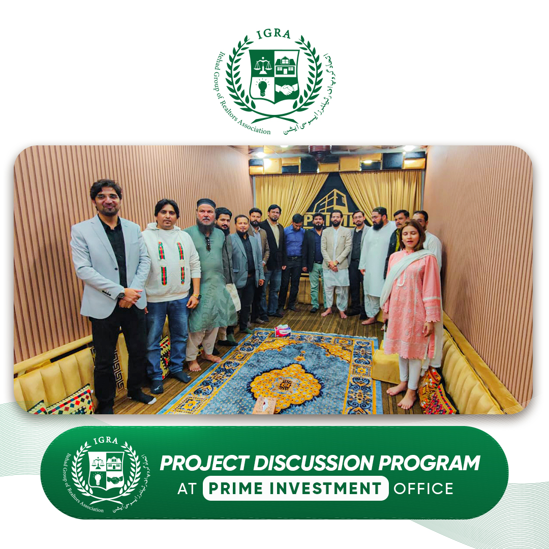 itehadgroup's tweet image. Project Discussion Program at -PRIME INVESTMENT- office
@highlight @followers
#PrimeInvestment #Scheme45 #ProjectDiscussion #RealEstateInvestment
#PropertyDevelopment #InvestmentOpportunity #RealEstateSeminar #ItehadGroupOfAssociate #PropertyInvestment #InvestmentSeminar