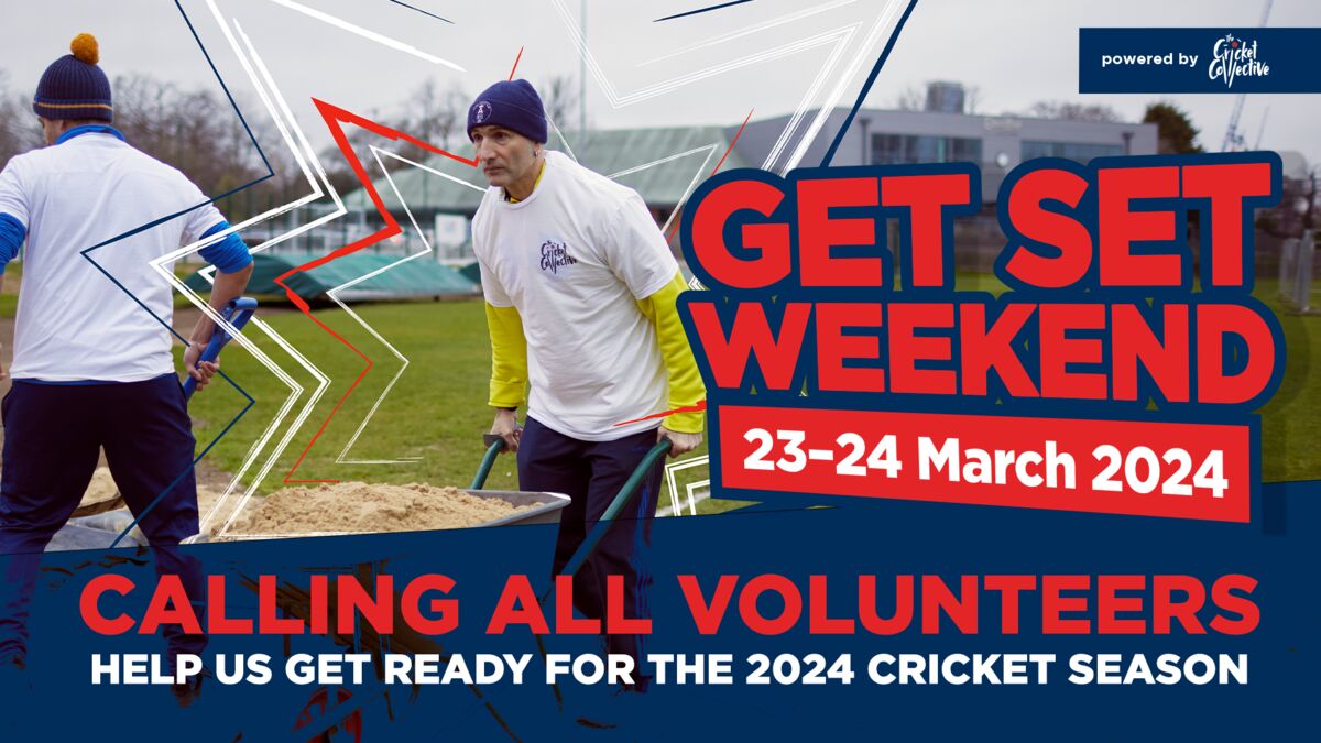 A date for your diaries. The weekend of 23rd/24th March 2024 for our Get Set Weekend at Newbury Cricket Club. Look out for more details landing in your inbox. #GetSetWeekend #volunteer #yourlocalcricketclub #newburycc #newburycricketclub #cricketcollective