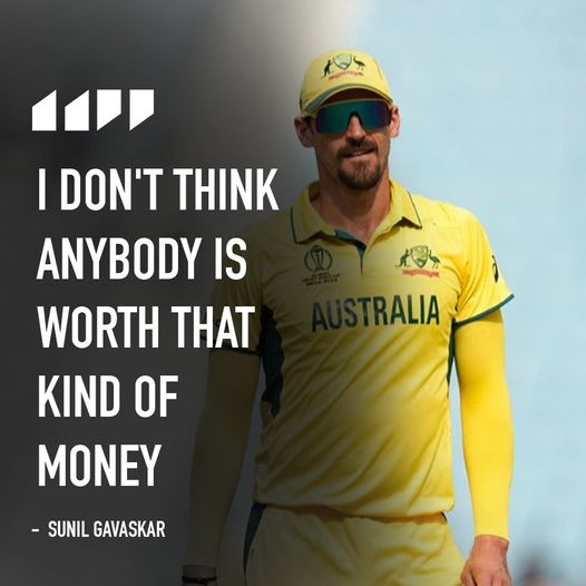 AddictorCricket's tweet photo. Sunil Gavaskar's brutal take on KKR spending Rs 24.75 crore on Mitchell Starc
#michellStarc #icc #KKR #IPL24 https://t.co/dO7Ki8p9TG