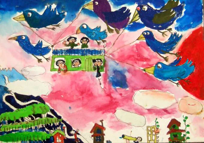 #おまえらマジで25年以上前に描いた絵を投げる勇気があるのかキャンペーンはい 