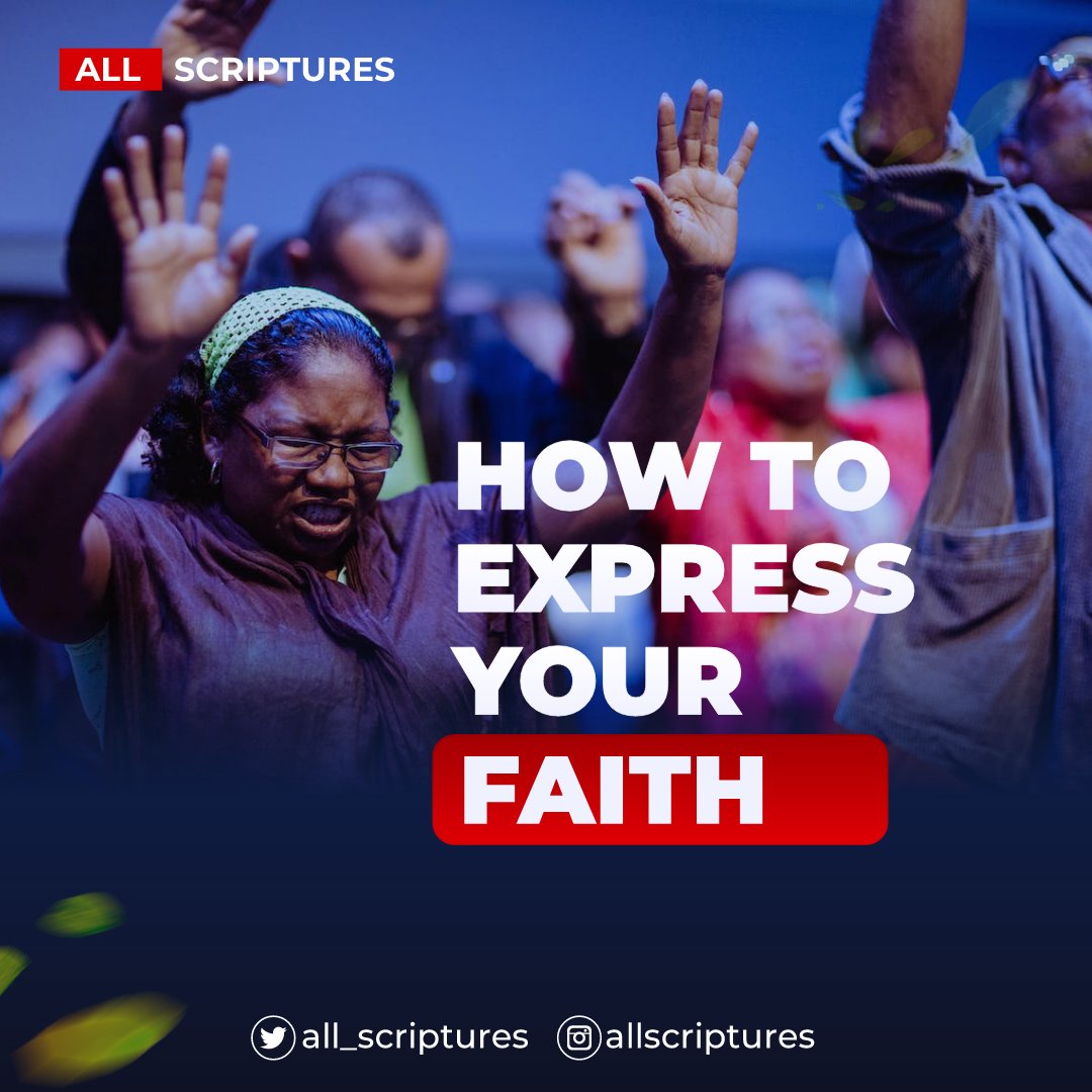 all_scriptures's tweet photo. Faith is the substance of things hoped for but not seen. Herb 11:1

Expressing is confessing what you want to see in reality, speaking boldly God's word.

As you start this new week, be sure to express your faith when faced with life challenges. https://t.co/9AYDyrtL4U