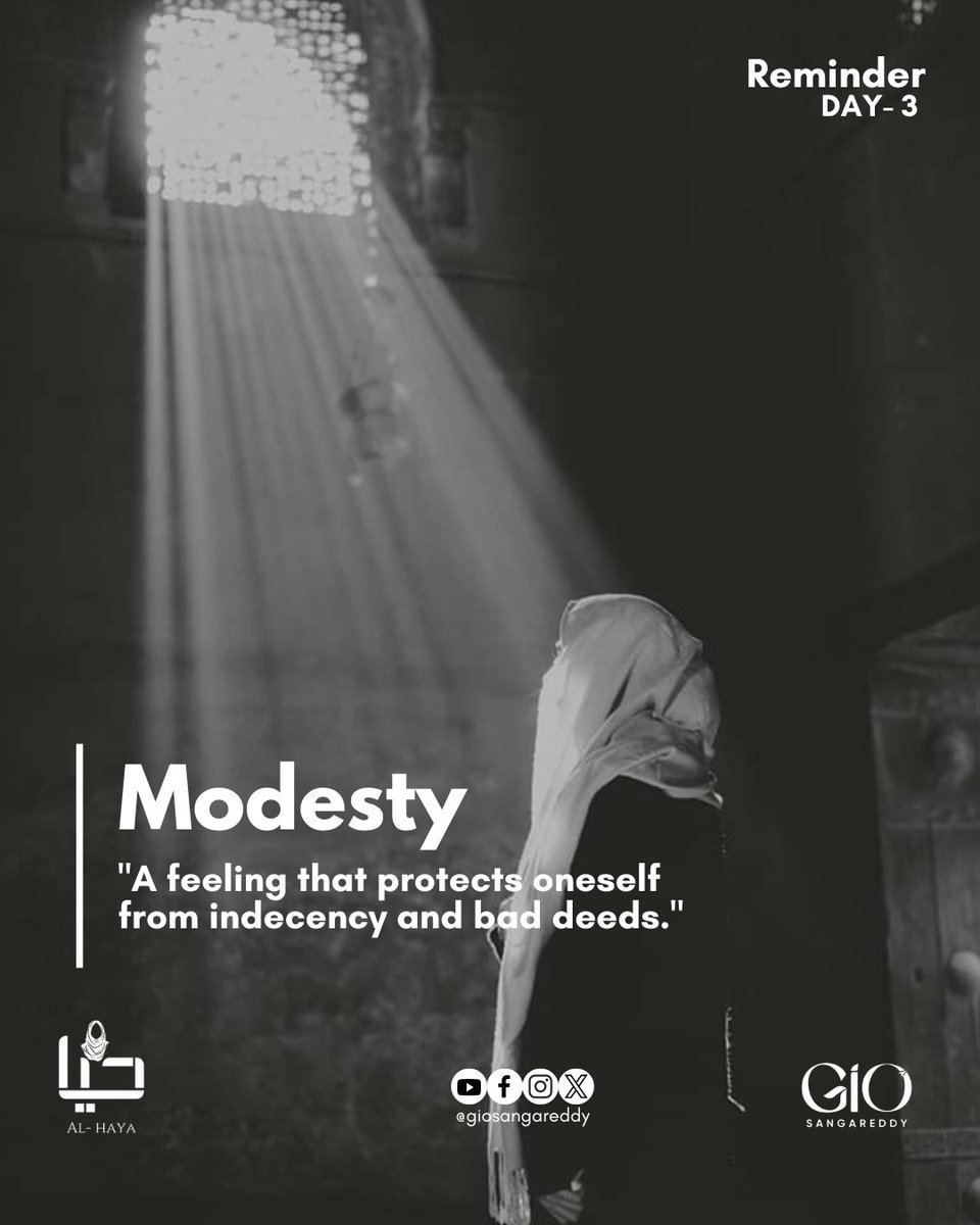 giosangareddy's tweet photo. Reminder DAY-3
#TwitterX #Monday #modesty #alhaya #hayaweek #hayacampaign #gio #giosangareddy https://t.co/P5QDGFp2lk