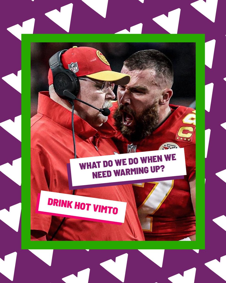 vimto's tweet image. You tell ‘em, Travis! 📣🍇

#Vimto #SuperBowl2024