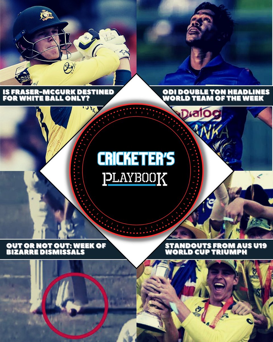 The Cricketer's Playbook podcast is live! 🏏🏏🏏

Listen to episode 4 of our newest podcast covering all things world cricket, including Fraser-McGurk's future, stars from the U19 World Cup win, the World Team of the Week and more.

Ft @TimWill94, <a href="/HandsomeHammyG/">Hammy Goodman</a>, <a href="/max_smart/">Max Bryden</a>