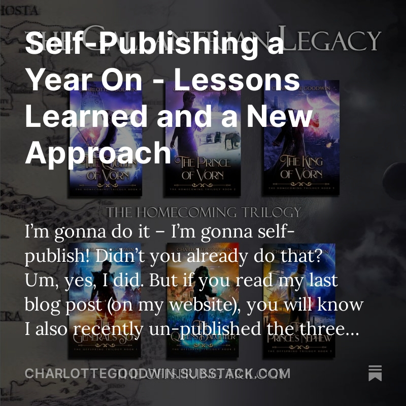 AuthorGoodwin's tweet photo. I'm blogging stuff again. It's on my website and I'm now publishing my blogs on Substack, too. check it out here:
https://t.co/yCy6OoP0Is
#writerslife
#authorsblog https://t.co/qG9UgDlpsG